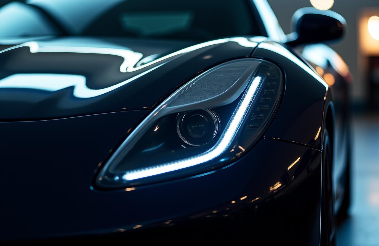 고급 스포츠카의 완벽한 디테일링 마감